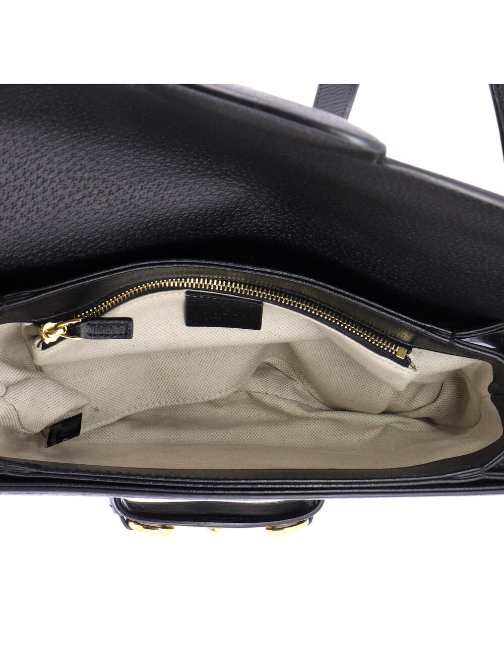Gucci Horsebit Shoulder Bag Gg Denim #324881G22B - Picture 5 of 7